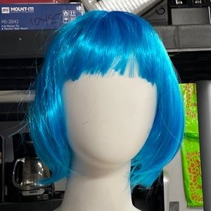 🍀 women Blue short hair wig🍀